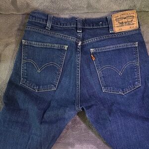 Levi's women's Dark Blue Vintage 606 Straight Jeans